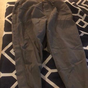 Gray cargo pants